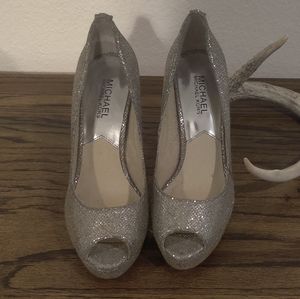 Silver Michael Kors Heels